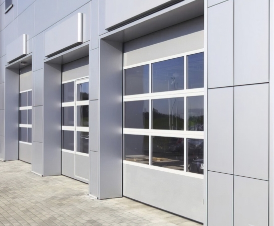 Панорамные ворота Алютех Alutrend в Прохладном