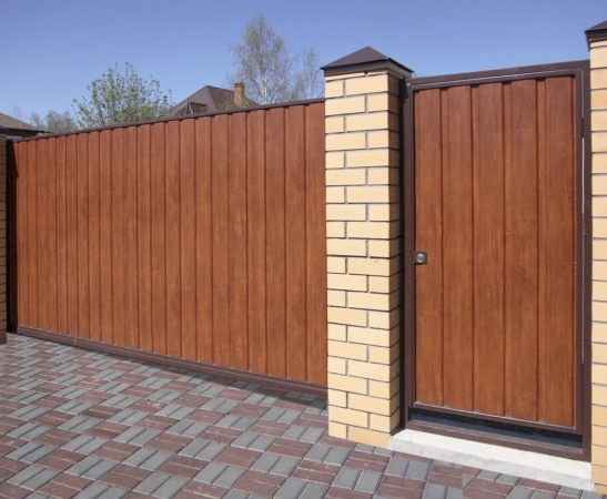 Ворота из металлического сайдинга в Прохладном